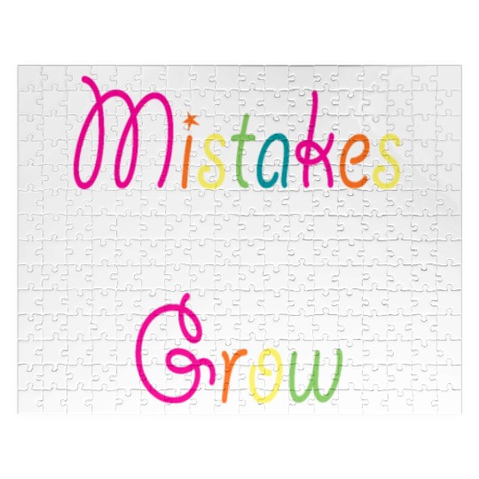 Mistakes Help Us Grow Back To School Motivational Jigsaw Puzzles