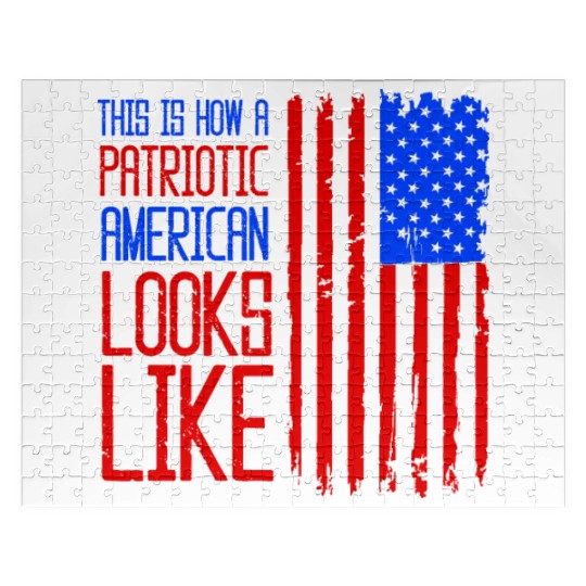 This Is How A Patriotic American Looks Like US Jigsaw Puzzles