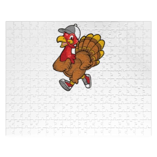 Thanksgiving Running Turkey Trot Squad Jigsaw Puzzles