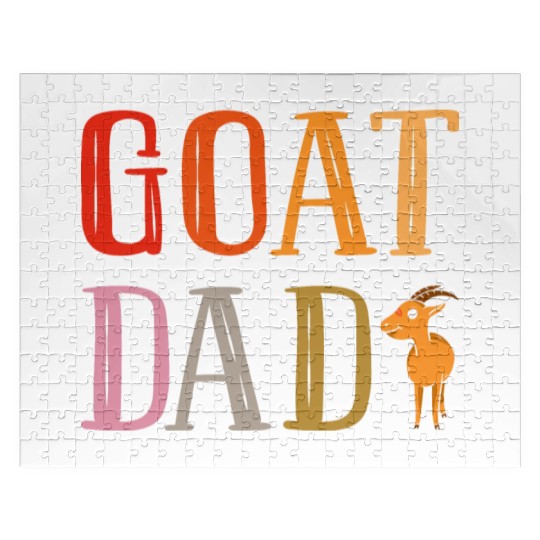 Goat Dad Goat Lover Jigsaw Puzzles