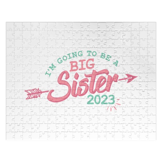 Going to be a Big sister 2023 pregnancy baby girls Jigsaw Puzzles