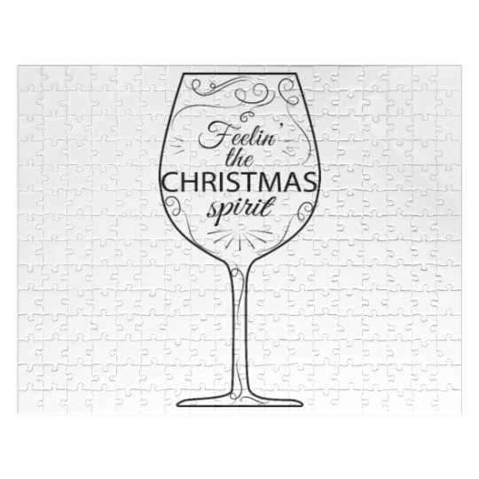 Christmas Drinking Wine, Beer, and Liquor Feelin' Jigsaw Puzzles