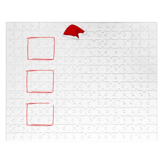 Nice Naughty I Swear I Tried Christmas List Xmas Jigsaw Puzzles