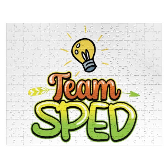 Team Sped Awareness Special Education Teacher Jigsaw Puzzles