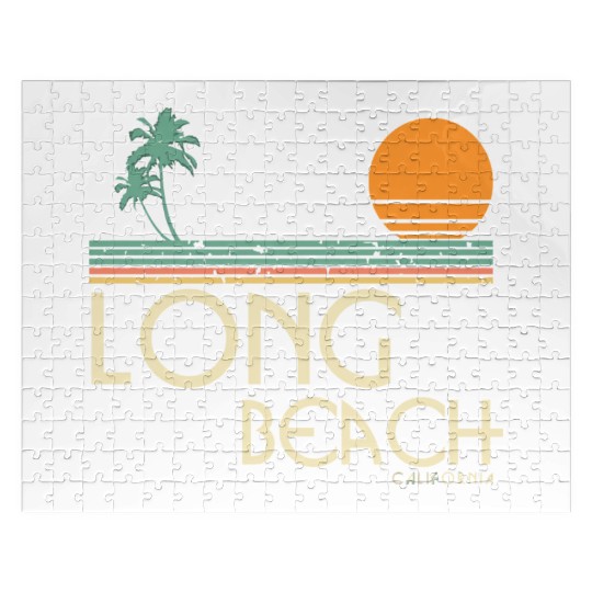 Vintage Long Beach California Jigsaw Puzzles