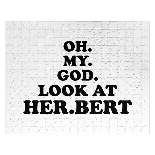oh my god look at herbert design Jigsaw Puzzles