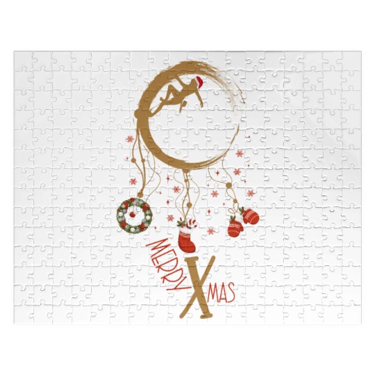Winter dreamcatcher Christmas Boulder Jigsaw Puzzles