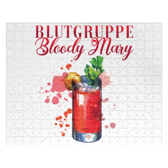 Blutgruppe Bloody Mary Cocktail for Bartender Jigsaw Puzzles