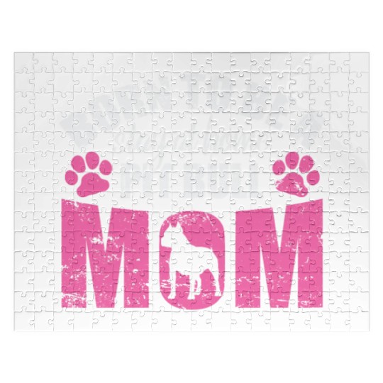 Born to be a Stay at Home Pit Bull Mom Jigsaw Puzzles