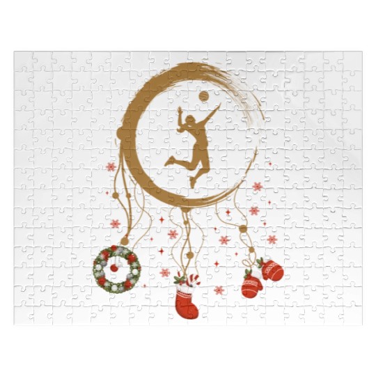 Winter dreamcatcher Christmas Volleyball Jigsaw Puzzles