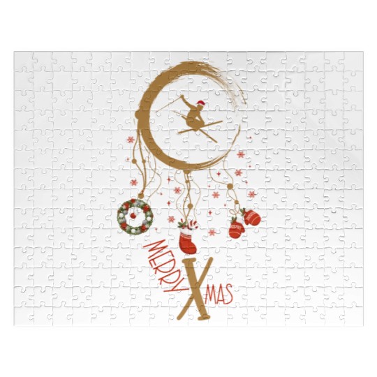 Winter dreamcatcher Christmas Skiing Jigsaw Puzzles