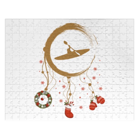 Winter dreamcatcher Christmas Kayak Jigsaw Puzzles