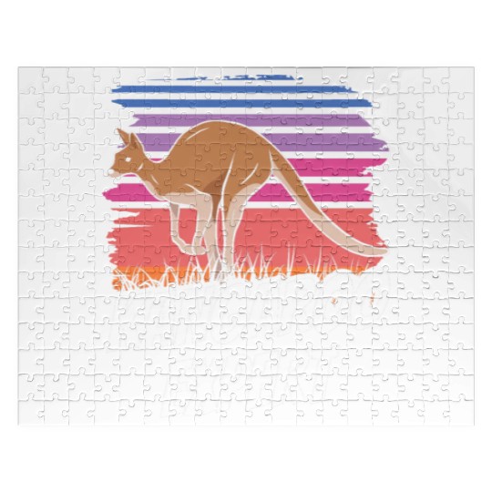 Kangaroo Expert Australia Lover Kangaroos Animal Jigsaw Puzzles
