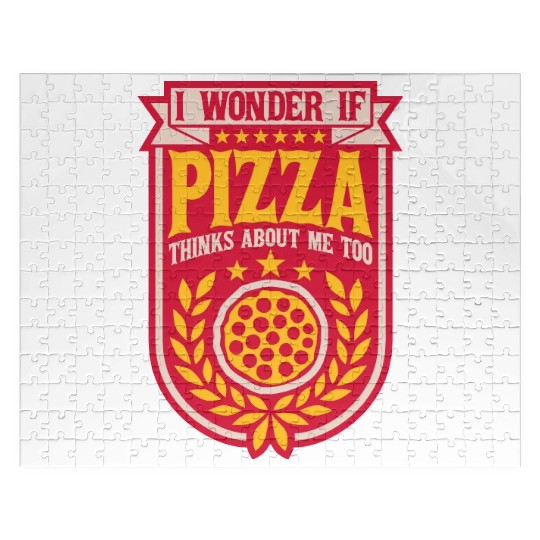 pizza thinks about me Jigsaw Puzzles