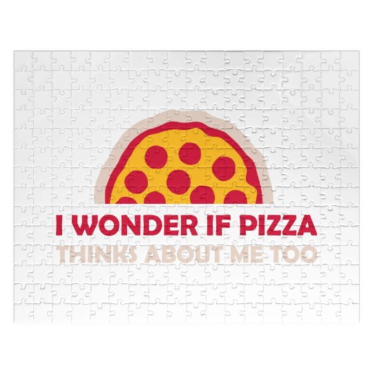 pizza thinks about me Jigsaw Puzzles