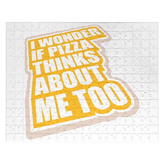 pizza thinks about me Jigsaw Puzzles