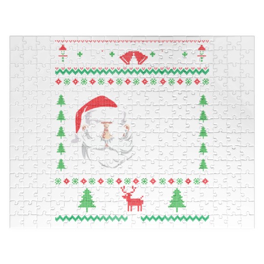 Santa I Do It For The Ho's Jigsaw Puzzles