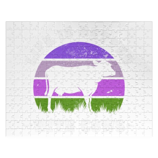 Life is Better With Cows Funny Cattle Farming Jigsaw Puzzles