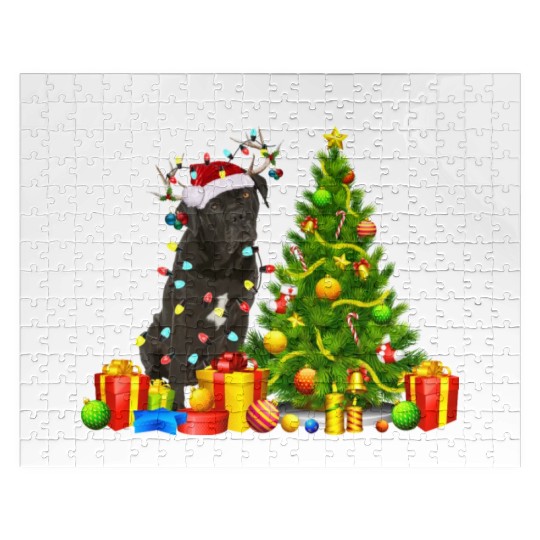 Cane Corso Christmas Dog Lover Xmas Santa Jigsaw Puzzles