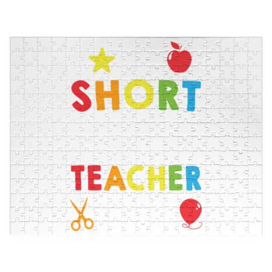 I Am Not Short I Am Preschool Teacher Size Jigsaw Puzzles