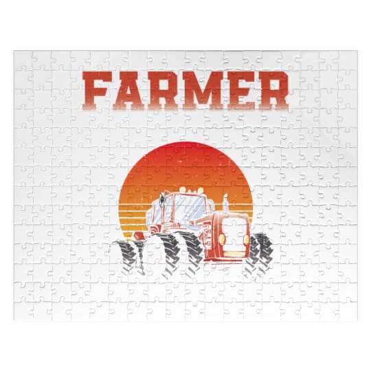 Farming Farmer Retired Grandpa Jigsaw Puzzles