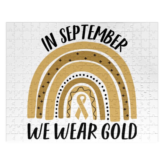 Childhood Cancer Awareness In September We Wear Go Jigsaw Puzzles