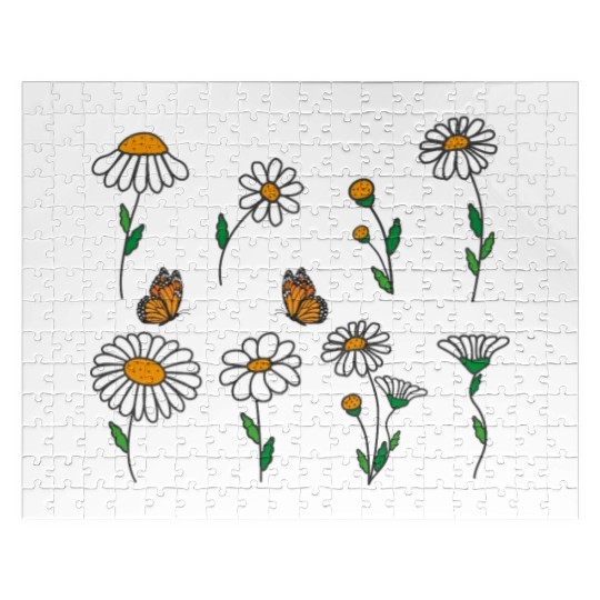 Marguerites Daisy Summer Daisies Flower Garden Jigsaw Puzzles