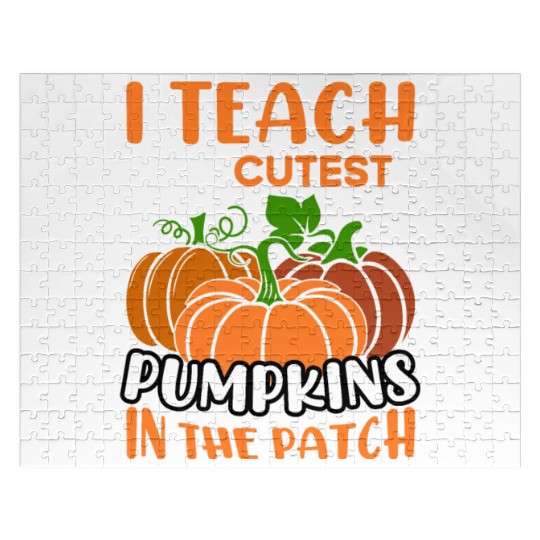 Teacher Halloween Pre-K Teacher Kindergarten Cutes Jigsaw Puzzles