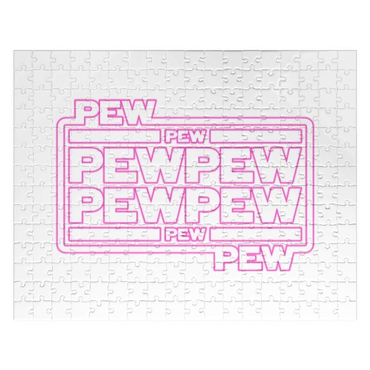 Pew Pew Pew Jigsaw Puzzles