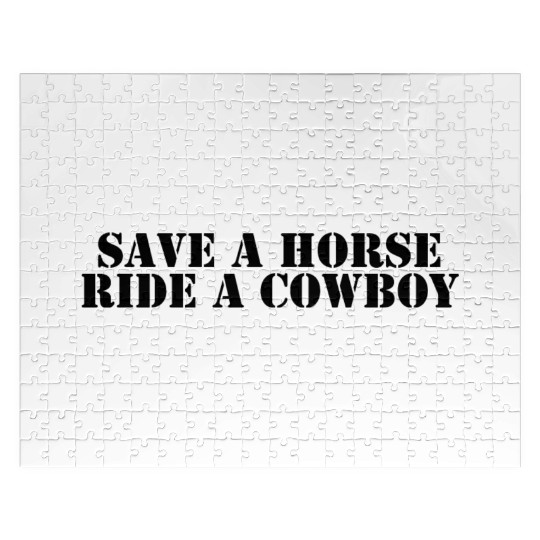 Save a Horse Ride a Cowboy Jigsaw Puzzles