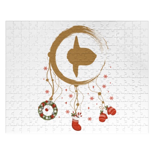 Winter dreamcatcher Christmas Moonfish Jigsaw Puzzles