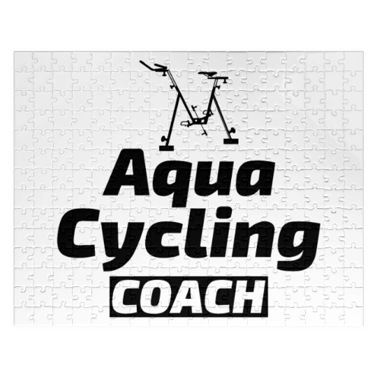 Aqua Cycling Swimming Pool Fitness Training Coach Jigsaw Puzzles