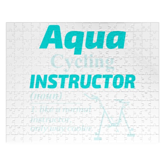 Aqua Cycling Swimming Pool Fitness Training Coach Jigsaw Puzzles