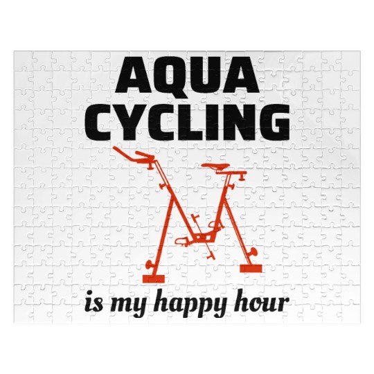 Aqua Cycling Swimming Pool Fitness Training Coach Jigsaw Puzzles