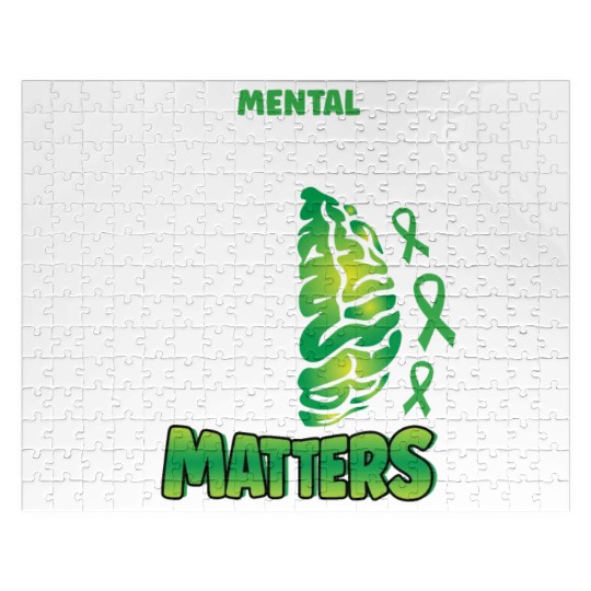 Mental Health Matters Spread Awareness Brain Jigsaw Puzzles