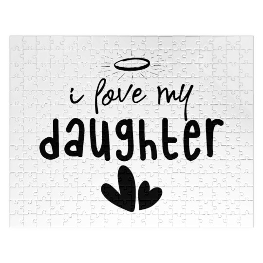 I Love My Daughter Jigsaw Puzzles