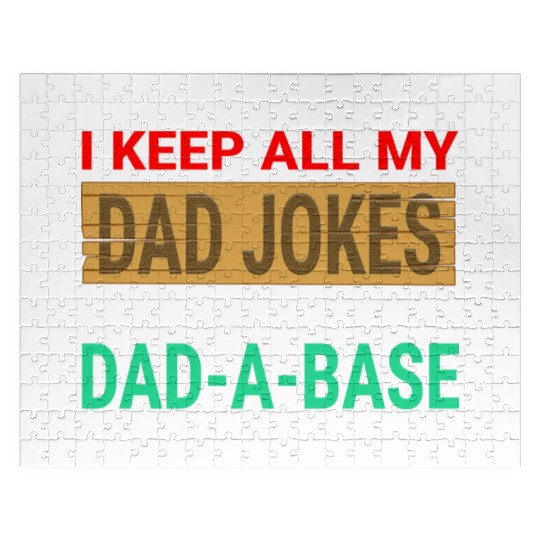 Funny dad jokes gift idea Jigsaw Puzzles