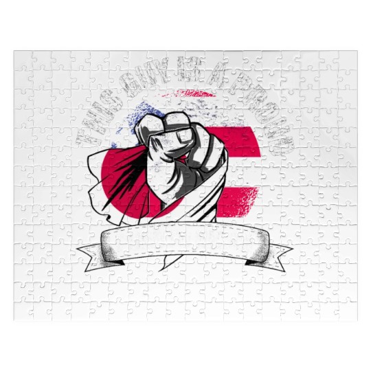 Puerto Rico Flag Japan Grown Men Boys Guy Jigsaw Puzzles