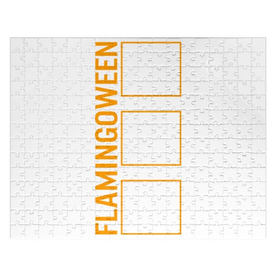 Halloween Jigsaw Puzzles, Flamingoween Flamingo Spooky