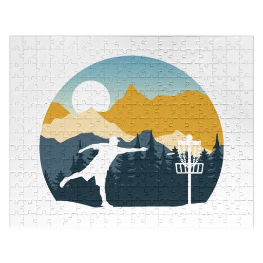 Disc Golf - Disc Golfing Player Ultimate Frisbee Jigsaw Puzzles