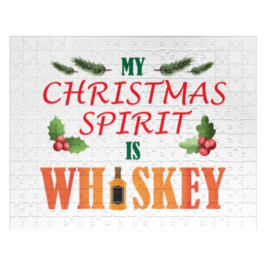 Christmas Spirit Whiskey Jigsaw Puzzles