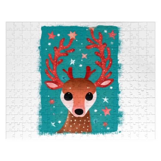 Cute Reindeer Christmas Jigsaw Puzzles
