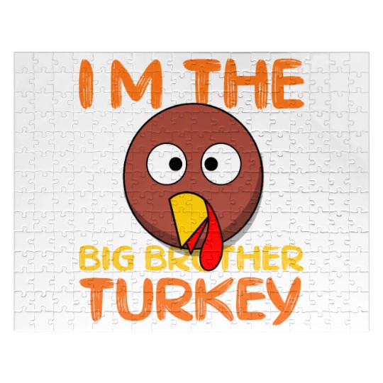 Funny I m The Big Brother Turkey Thanksgiving Jigsaw Puzzles