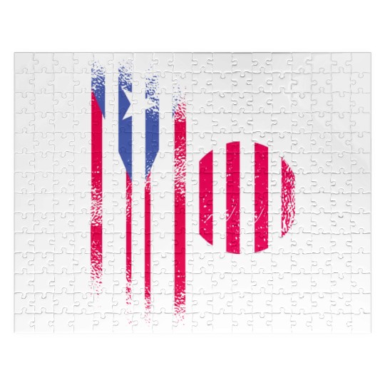Puerto Rico Flag Japan Grown Country Flags Stripes Jigsaw Puzzles