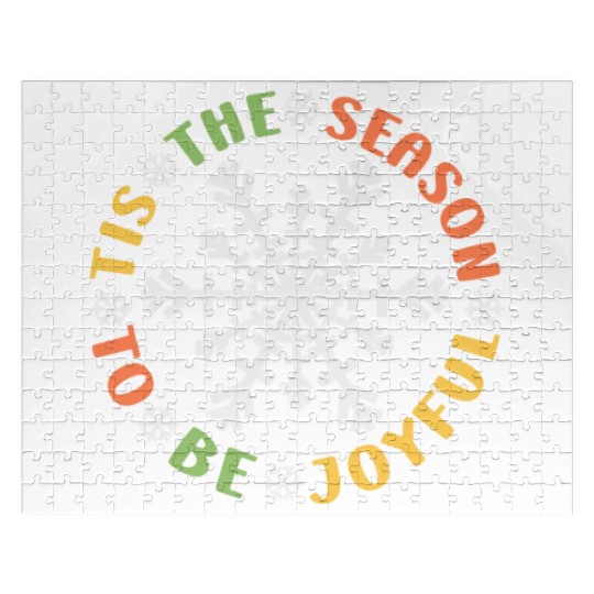 Tis The Season To Be Joyful Funny Snowflake Jigsaw Puzzles