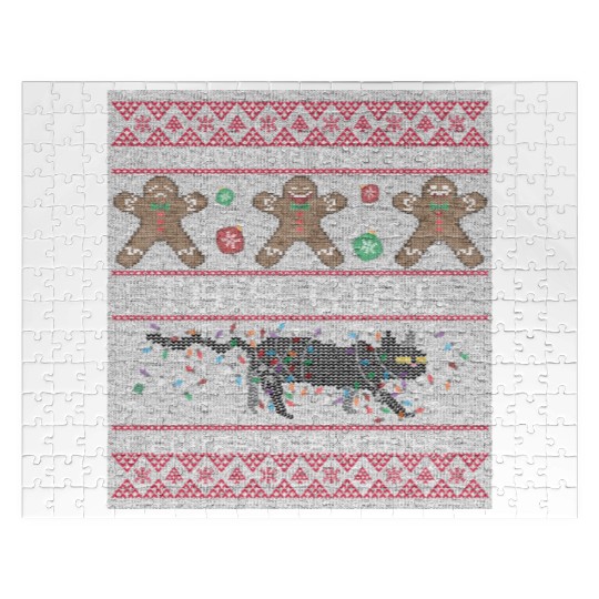 i want to believe this girl loves christmas Saint Jigsaw Puzzles