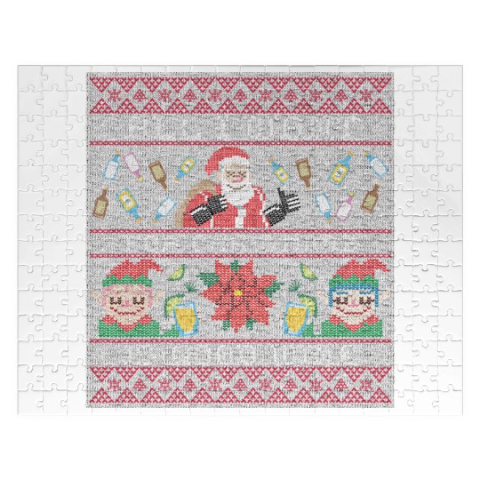 All i want for christmas is good red wine Jigsaw Puzzles