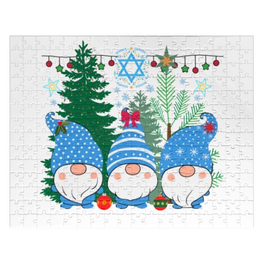Merry Christmukkah, Jewish Christmas Jigsaw Puzzles
