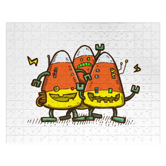 Candy Corn Bots Jigsaw Puzzles