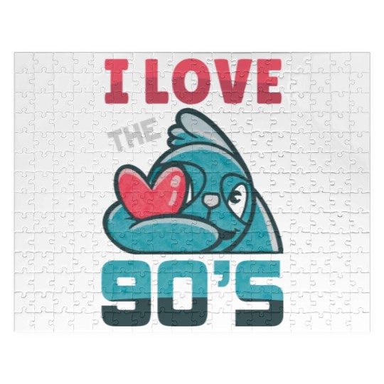 1990's 90s I Heart Nineties I Love the 90's Old Jigsaw Puzzles